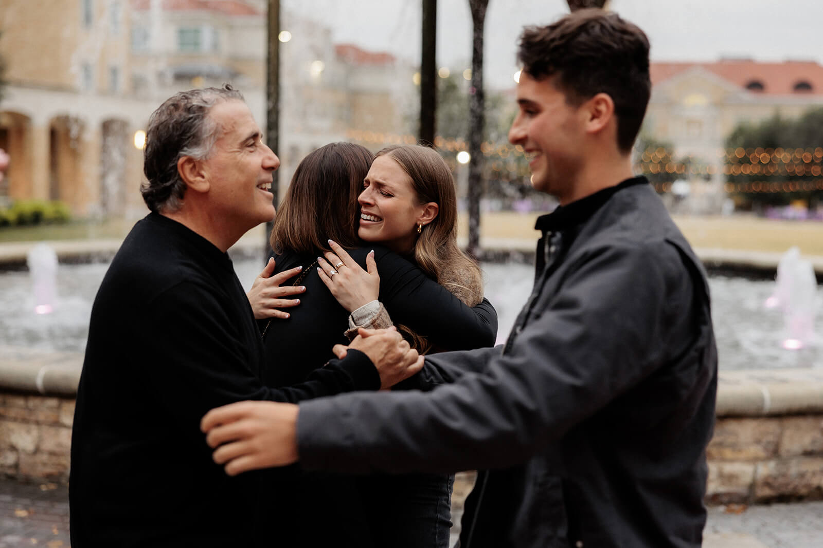 couple celebrating | Texas Christian University Proposal