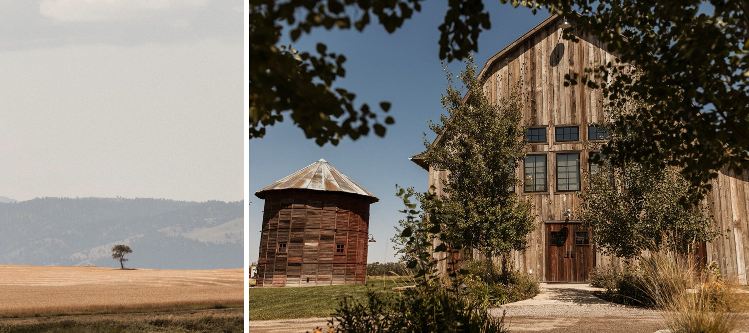 Firelight Farm wedding venue in Bozeman, Montana