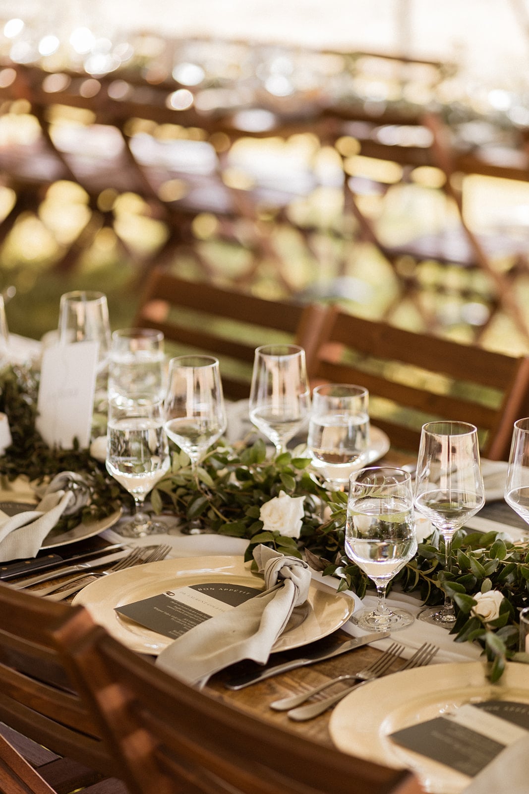 White and sage green wedding reception table decorations