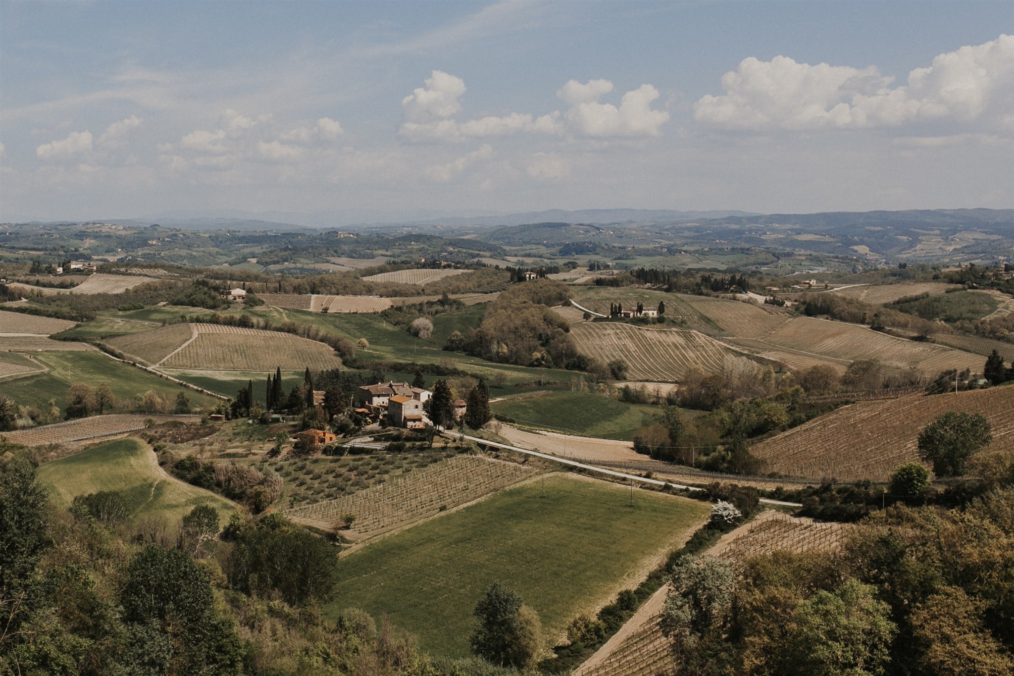 Italy wedding venue sitting atop the rolling hills of Tuscany